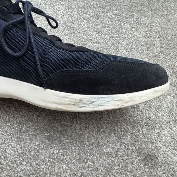 Wolf & Sheperd Crossover Longwing Suede Sneaker Shoes Mens 14M Navy Blue Casual - Picture 14 of 16